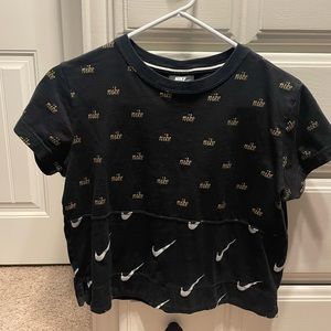 Nike logo crop top